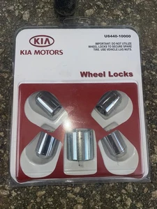 Genuine KIA Motors Vehicle Alloy Wheel Locks Set U8440-10000 New in Open Package - Picture 1 of 3