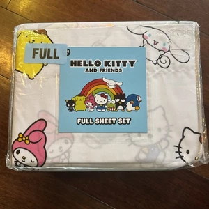 NEU! SÜSS! Sanrio Hello Kitty 3-teiliges komplettes Lakenset 100 % Baumwolle - Bild 1 von 5