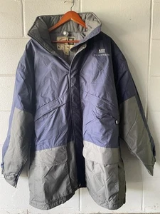 Vtg US Airways WEARGuard Jacket Sz XL Color block Nylon Parka Employee Uniform - Picture 1 of 6