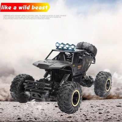 1:12 4WD Metal Shell LED Headlights RC Remote Control Off Road Car Truck NEW - Image 1 of 4