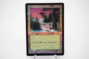 Magic The Gathering Forest PROMO FOIL 2001 Ice Age Arena League Land casi nuevo #smagic-25 - Imagen 1 de 10