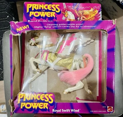 She-Ra POP MOTU ROYAL SWIFT WIND Caballo 1987 Muy buen estado Variante Algodón Caramelo Con Caja Foto 1 de 4