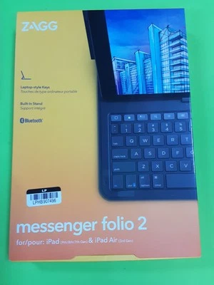 ZAGG - Messenger Folio 2 Keyboard & Case  Apple iPad 7th-9th gen I pad air 3rd - Image 1 of 3