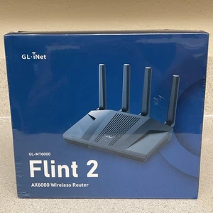 GL.iNet GL-MT6000 Flint 2 WiFi 6 z szerokim pokryciem szybki router do gier - Zdjęcie 1 z 4