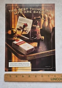 BASIC Cigarettes Magazine Print Ad Advertisement Vintage 2000 Bowling - Picture 1 of 2