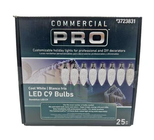 Commercial Pro LED C9 Bulbs – Cool White – 25 Pack – New in Box - Picture 1 of 5