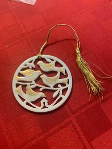 Vtg Lenox 3 French Hens 1989 12 Days of Christmas Ornament EXC COND - - Picture 1 of 14