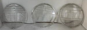3-Vintage Antiguo Chevrolet TWILITE Faro Faro Lente Vidrio 9" - Imagen 1 de 8