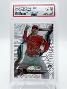 2018 Topps High Tek Shohei Ohtani RC Galactic Diffractor #HT-SO PSA 8 - Picture 1 of 3