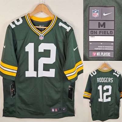 Camiseta masculina Nike NFL Green Bay Packers Aaron Rodgers M nova com etiquetas - Imagem 1 de 4
