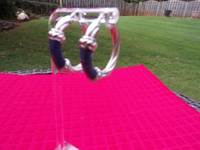 Pendientes de aro vintage Milor Italia esmalte/plata de ley Foto 1 de 4