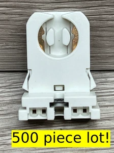 💥 500 PIECE LOT! T8, T10, T12 LED TOMBSTONE LAMP SOCKETS END BASES 3-1226SW-2 - Picture 1 of 5