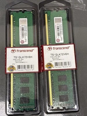 Transcend TS1GLK72V6H - 8GB 1600 DDR3 240 x2 for total of 16GB - Image 1 of 3