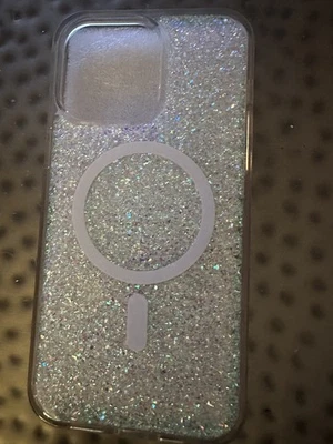 Insignia - Funda Rígida para iPhone 14 Pro Max Usada en Excelente Condición Brillo Bling Mag Seguro Multi Foto 1 de 4