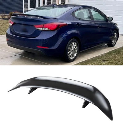 For Hyundai Elantra Glossy Black 46" Car Rear Trunk Spoiler Lip Wing Racing - Image 1 of 4
