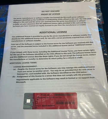 MS WS2019 (4-core) HPE - Photo 1/2