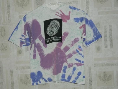 Camiseta Vintage Anos 90 Sun Sportswear SENSOR GRAFFIX SENSÍVEL AO CALOR Tamanho Meninos GRANDE - Imagem 1 de 4