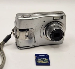 Pentax Optio M20 7.0MP Digital Camera - Silver Tested Works **See Description** - Picture 1 of 11