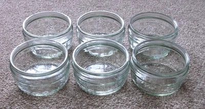 6 Pcs Clear Glass Candle Drip Trays Glass Candleholder Tea Light Holders. 4.5cm - Image 1 of 3