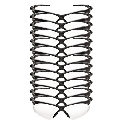 Gafas de seguridad Ansell 55401 V30 Nemesis VL - marco negro/lente transparente (12/CT) nuevas Foto 1 de 4