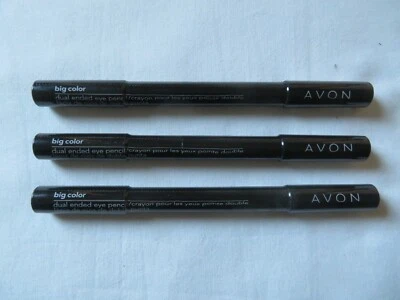(3) Count Lot Of Avon Dual Ended Eye Pencil Big Color Plum Perfection - Image 1 of 3