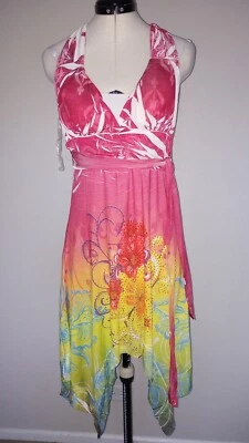 Vestido Mujer Christina Love Halter, Talla L Multicolor, Hombros Abiertos, Estrás Foto 1 de 4