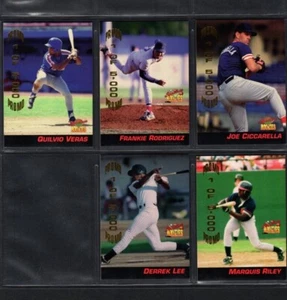 Juego de 5 tarjetas de béisbol Signature Rookies 1994 promoción C1-C5 limitado a 5.000 juegos - Imagen 1 de 2