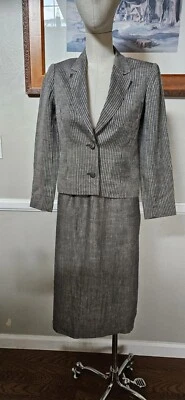 Vintage 1960s Grey Suit By Marion Mkds Sz 7  As Pictured - Image 1 of 4