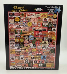White Mountain Jigsaw Puzzle Cheers! 1000 Pieces #861 Girard New Sealed 24 x 30 - Picture 1 of 7