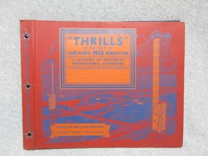THRILLS of our visit to the CHICAGO 1933 WORLD'S FAIR Unused SCRAPBOOK - Picture 1 of 8