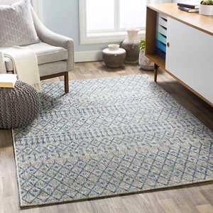 Livabliss Eagean Global Area Rug, 5'3" x 7'7", Blue, (5' x 8') 5'3" x 7'7" - Picture 1 of 7