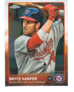 2015 Topps Chrome Baseball  #81 Bryce Harper Washington Nationals / Phillies MVP