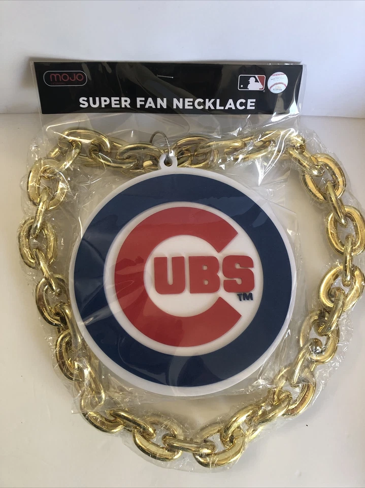 MLB 3D Foam Super Fan Chain Necklace Chicago Cubs - Image 1 of 1