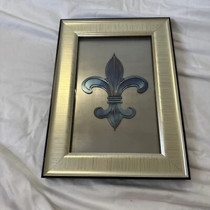 Fleur De Lis Framed Metal Art By Balli Gallery - Picture 1 of 6