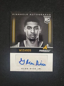 2013-14 Pinnacle GLEN RICE JR. Autograph Auto Rookie RC Wizards - Picture 1 of 2