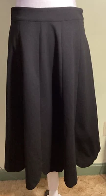 Catherine Malandrino Womens Skirt Size 4 Black Scalloped Hem Minimalistic Career - Image 1 of 4
