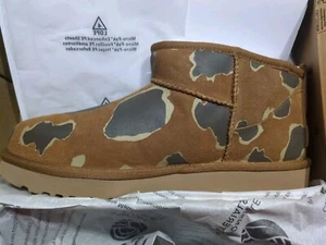Limited Ed. UGG Womens Classic Ultra Mini Appaloosa Sz 7.0 Chestnut New W /Doc - Picture 1 of 11