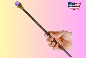 Purple Amethyst Magic Wand β Crystal Wood for Witches - Picture 1 of 7