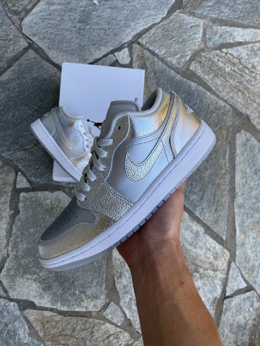 Jordan 1 SE Low Metallic Silver W | eBay