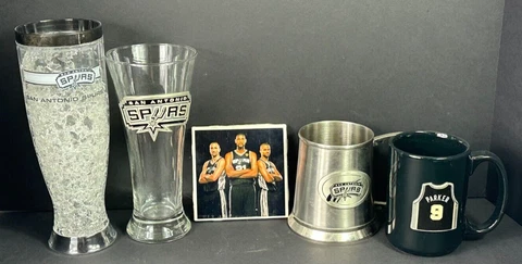 San Antonio Spurs NBA Mug, Tall Boy, Beer Stein ++ L@@k Cover