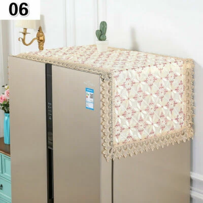 Lace Fridge Dust Cover Microwave Oven Washing Machine Top Covers Pastoral - Image 1 of 4