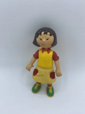 Caillou Figure Sarah 3 1/2" Cinar 2002 PBS Poseable Toy Cake Topper Girl Rare Cover