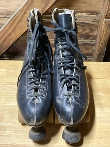 Vintage Riedell Red Wing Minn Leather Roller Skates Size 11 Powell Bones - Picture 1 of 12