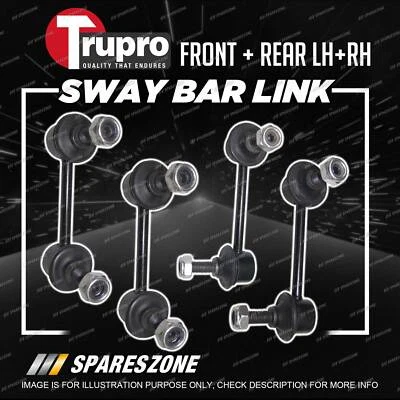 4 Pcs Trupro Front+Rear Sway Bar Links for Mazda 626 MX6 GE 11/1991-1998 - image 1 of 2