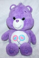 Build A Bear Care Bears Purple Share Bear 17" Plush Stuffed Animal Doll Toy