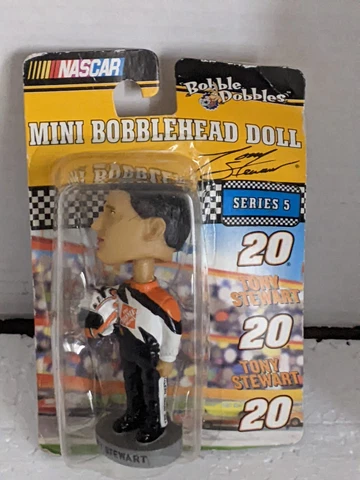 2003 NASCAR TONY STEWART #20 Home Depot Mini 4" BOBBLEHEAD DOLL Series 5 -NEW Cover