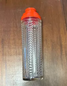 MEDCO 550 NYC Dial A Drink Skyscraper Glass Cocktail Shaker Vtg RED 1940s - Picture 1 of 5