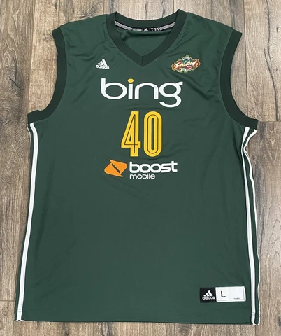 Shekinna Stricklen Seattle Storm Adidas #40 Green WNBA Large Basketball Jersey Cover
