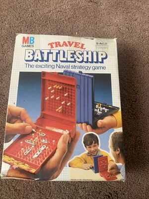 VINTAGE MB GAMES TRAVEL BATTLESHIP GAME MB GAMES 1982 - Image 1 of 2