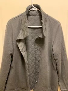 womens zenergy reversible gray jacket - Picture 1 of 6